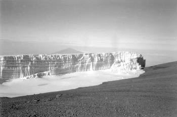 ice atop Kilimanjaro