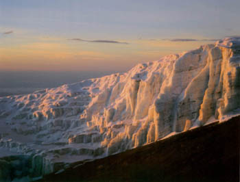 ice atop Kilimanjaro