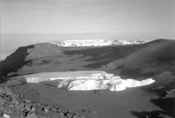 ice atop Kilimanjaro