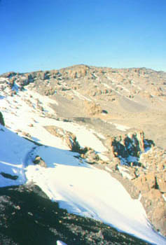 descending from Kilimanjaro