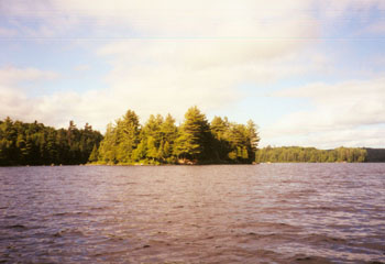 sunshine on Otterslide Lake