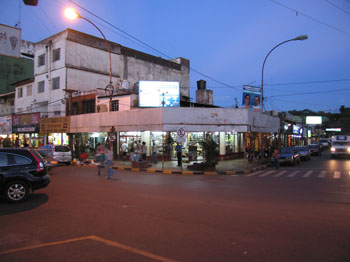 street scene in Iguazu, Argentina