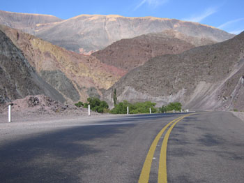 colorful desert near Salta, Argentina