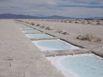 salt pits at Salinas Grandes, northwest Argentina