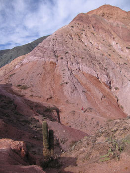 walking in the hills behind Purmamarca, Argentina