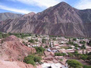 view of Purmamarca, Argentina