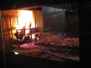 steak on the grill