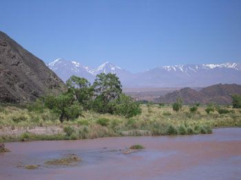 the road to Barreal, Argentina