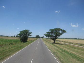 on the road to Rosario, Argentina