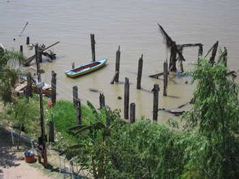 old river pilings, Rosario, Argentina
