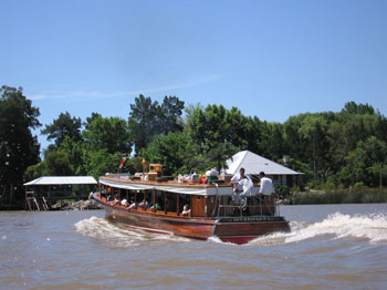 a boat in the Parana delta, Tigre, Argentina