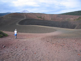 HTC approaches the caldera - Lassen National Park