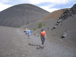 leaving the cinder cone, lassen