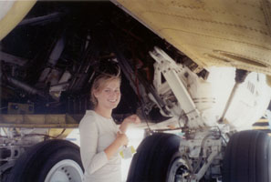 Dana under the B-52