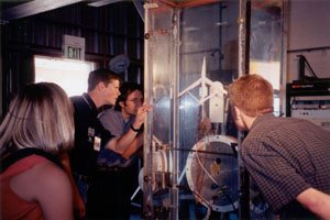 watching vortex formation in the water tunnel