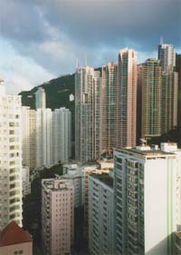 buildings high on mountain slopes