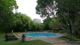 pool with Sigiriya rock beyond