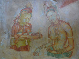 Sigiriya rock paintings
