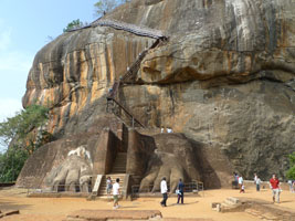 the lion's feet on Sigiriya rock
