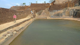 reservoir on top of Sigiriya rock