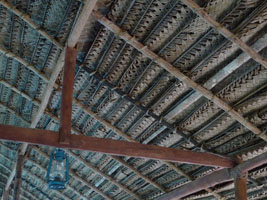 palm frond roof