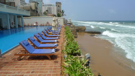 poolside at the galle face hotel