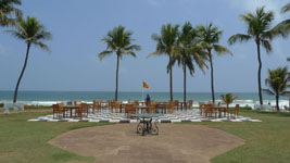 courtyard at the galle face hotel