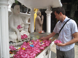 Mike at the temple