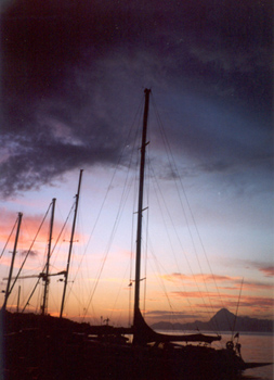 Tahiti sunset