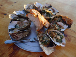 more barbecued oysters at Marshall Store