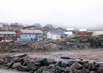 my first view of Iqaluit, on Baffin Island
