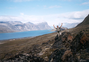 that's me with Pangnirtung fjord in the background