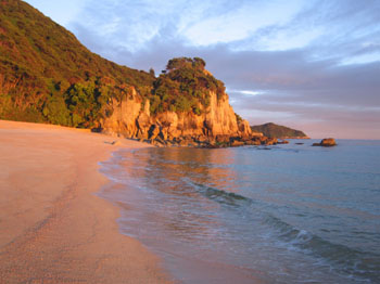 Anapai Beach at sunrise, Abel Tasman, New Zealand