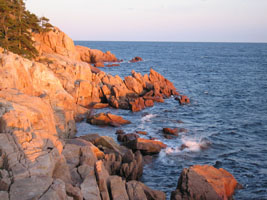 sunset in Acadia