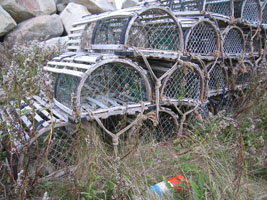 lobster pots, yarmouth, nova scotia