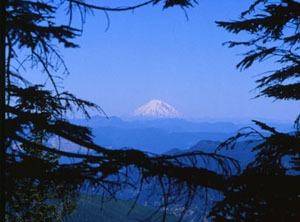 Mt Saint Helens in 1978, before eruption