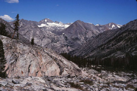 Distant waterfall