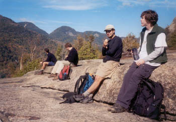 hiking toward Ausable Lake