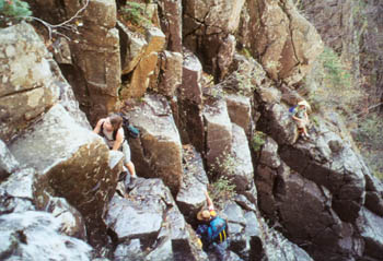 climbing Trap Dike, Mt. Colden