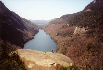 climbing Nippletop Slide, Adirondacks