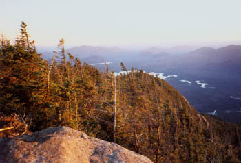 climbing Nippletop Slide, Adirondacks