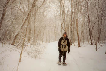 snowshoeing on Greylock with Ben