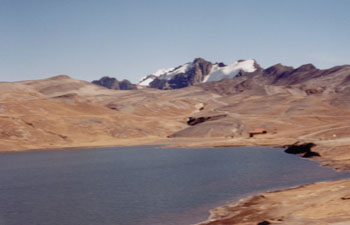 on top of La Cumbre, near La Paz