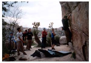 bouldering at gunsmoke