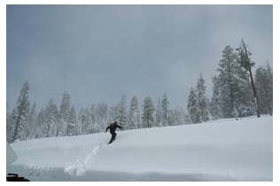 mike on the snow bank, by berto