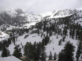 vista east towards Pear Lake