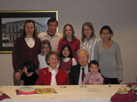 all the grandkids with Grandma & Grandpa on their 60th Anniversary