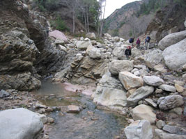 hiking back down Santa Paula Canyon, Los Padres National Forest