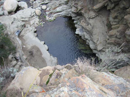 80 foot jumping spot, punchbowls, Santa Paula Canyon - yes people do it