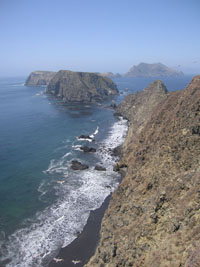 approaching Inspiration Point, Anacapa Island, California